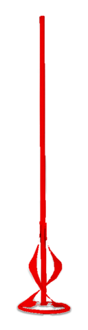Liquid mixer paddle - Hexagonal rod 2