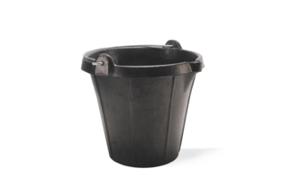 Rubber bucket with spout no. 51 
