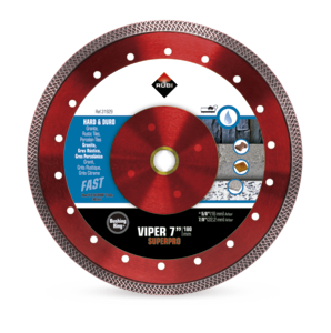 Hard Materials Turbo Viper Diamond Blade - Wet cut  - RUBI Catalogue