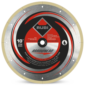 Porcelain tiles diamond blade ARROWHEAD - Wet cut  - RUBI Catalogue