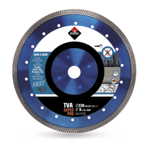 Hard materials turbo viper diamond blade (TVA) - Dry cut - RUBI Catalogue