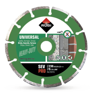 General purpose segmented diamond blade (SEV) - Dry cut - RUBI Catalogue