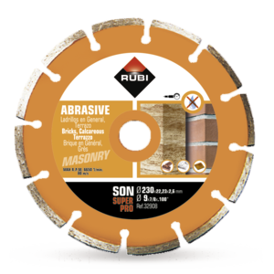 Abrasive materials segmented diamond blade (SON) - Dry cut - RUBI Catalogue